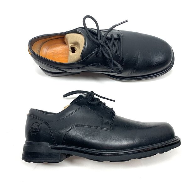 Timberland Men\'s Oxford Lace Up Shoes Black Leather size 9W main image 10